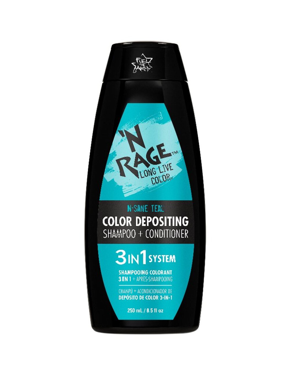 N Sane Teal, Color Depositing Shampoo